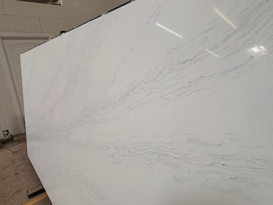 2cm, Full Slab, Quartz, quartz-slabs, white Quartz Full Slab