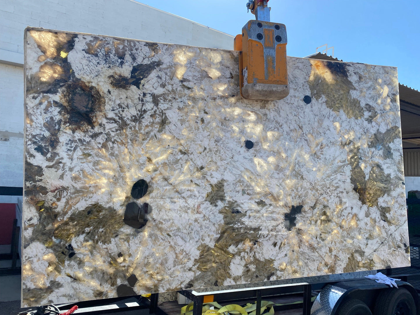2cm, beige, bronze, brown, cream, Crystals, Flecks, gold, Granite, Rare Find, Remnant, remnants, Single, thickness-2cm