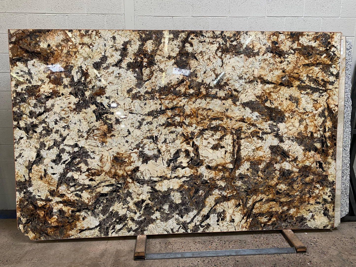 2cm, beige, brown, Full Slab, Granite, granite-slabs, Outlet Material, Rare Find, Single Slab