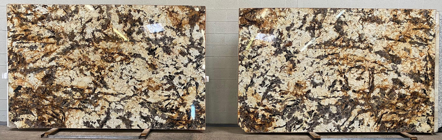 2cm, beige, brown, Full Slab, Granite, granite-slabs, Outlet Material, Rare Find, Single Slab