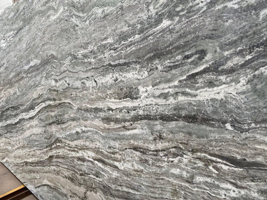 2cm, brown, cream, Crystals, Full Slab, Glossy, granite-slabs, green, hide, Rare Find, thickness-2cm Quartz Full Slab