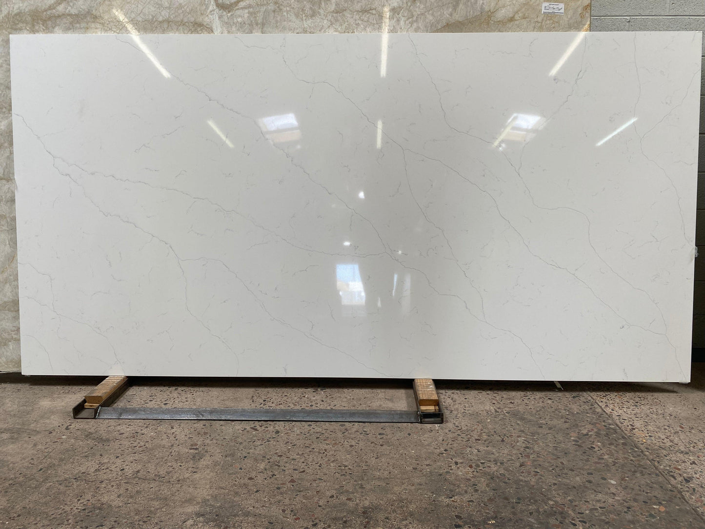 2cm, Full Slab, Gray Veins, Grey Veins, Quartz, quartz-slabs, Rare Find, Veins, white, White Quartz Quartz Full Slab
