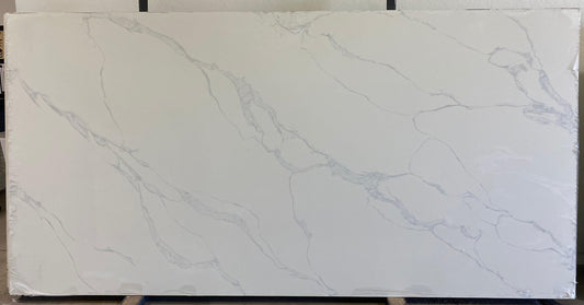 2cm, Full Slab, Glossy, hide, Light Veins, Quartz, quartz-slabs, Rare Find, thickness-2cm, Veins, white, White Quartz Quartz Full Slab