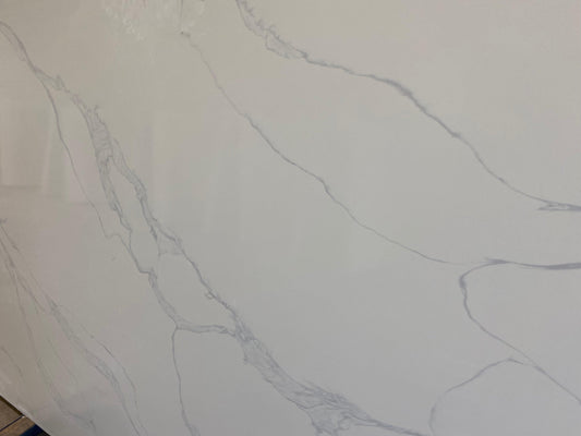 2cm, Full Slab, Glossy, hide, Light Veins, Quartz, quartz-slabs, Rare Find, thickness-2cm, Veins, white, White Quartz Quartz Full Slab