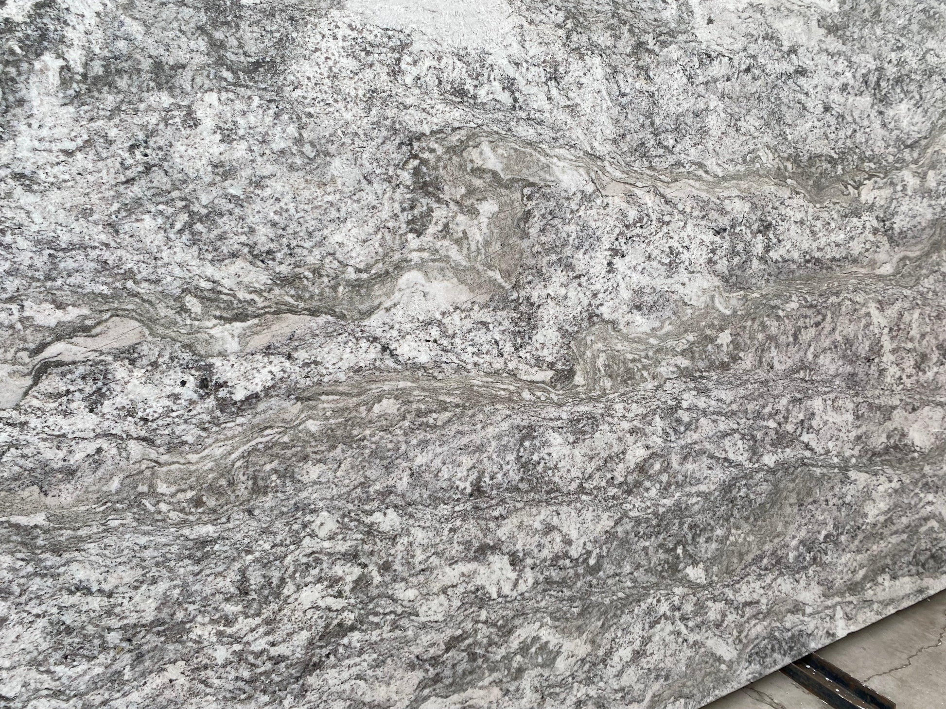 2cm, Crystals, Full Slab, Glossy, Granite, granite-slabs, gray, green, Rare Find, thickness-2cm Granite Full Slab