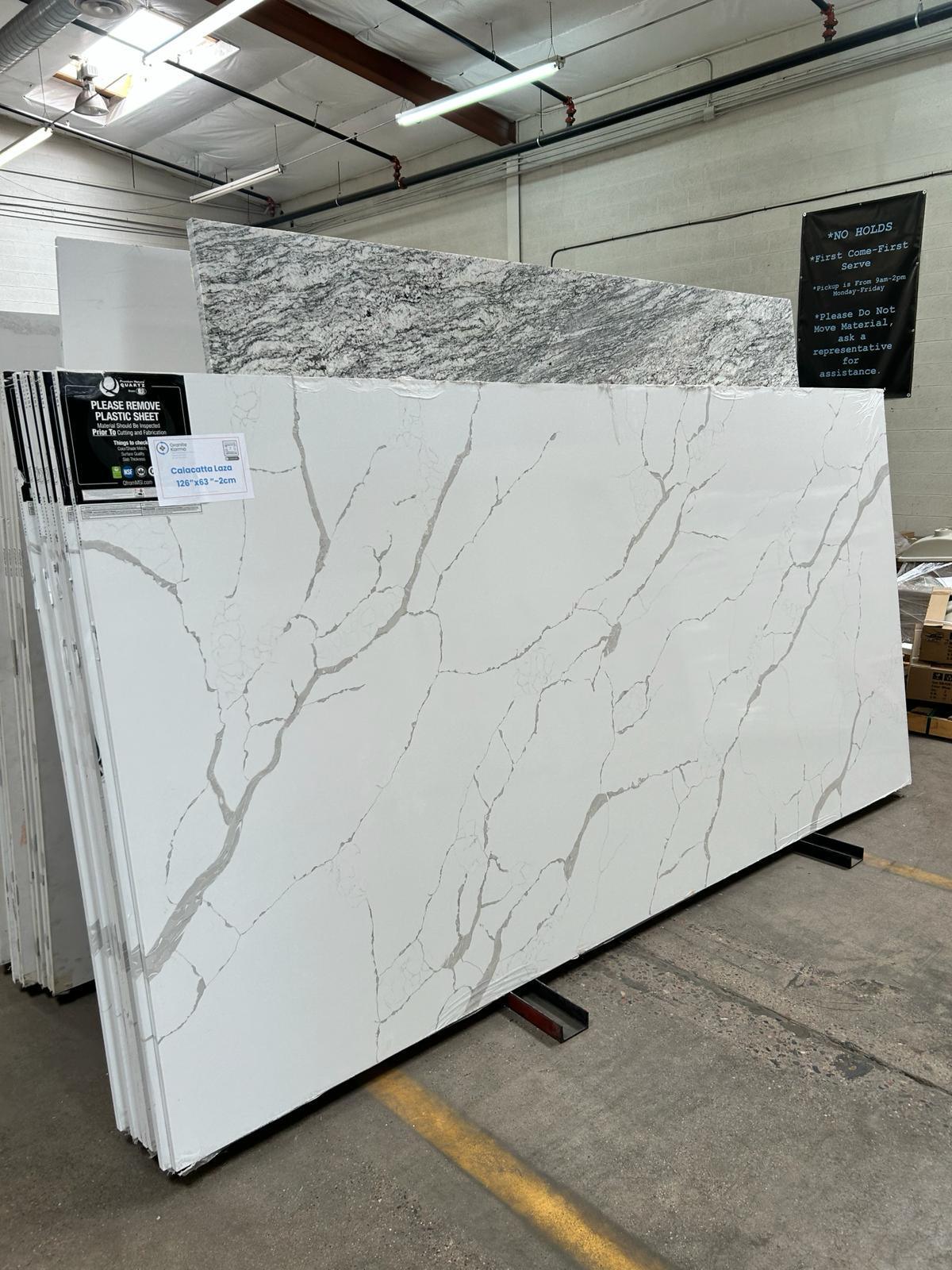 Calacatta Lazarus Quartz – Marbino Surfaces - Main Image