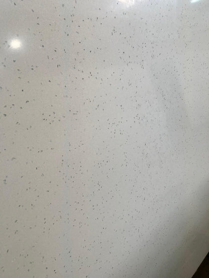 2cm, Bathroom, Crystals, Double, Flecks, Full Slab, gray, Grey, hide, Outlet Material, Pecks, Quartz, quartz-slabs, Rare Find, Single, Single Slab, Sink, sinks, thickness-2cm, vanity, white, White Quartz Quartz Full Slab