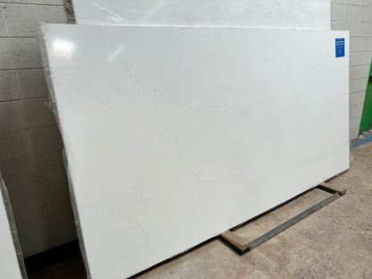 2cm, Bathroom, Full Slab, Glossy, gray, Gray Veins, Grey, Grey Veins, Light Veins, Outlet Material, Quartz, quartz-slabs, Rare Find, Single, Single Slab, thickness-2cm, vanity, Veins, white, White Quartz, White Veins Quartz Full Slab