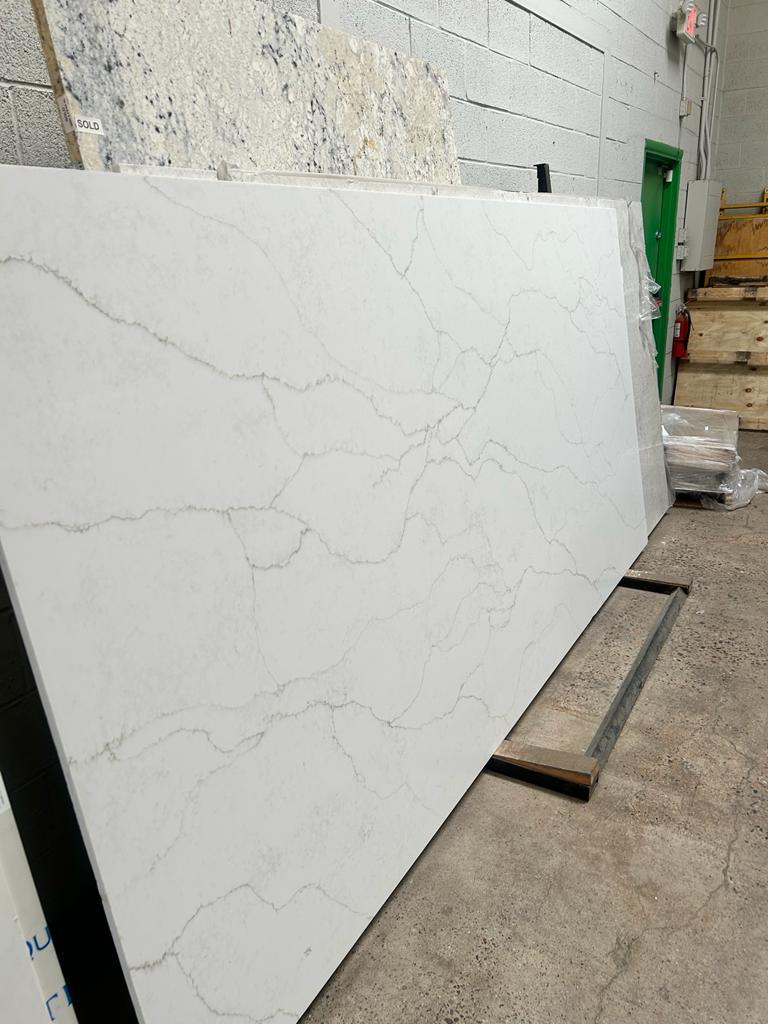 2cm, Full Slab, Quartz, quartz-slabs, thickness-2cm, Veins, white, White Quartz Quartz Full Slab