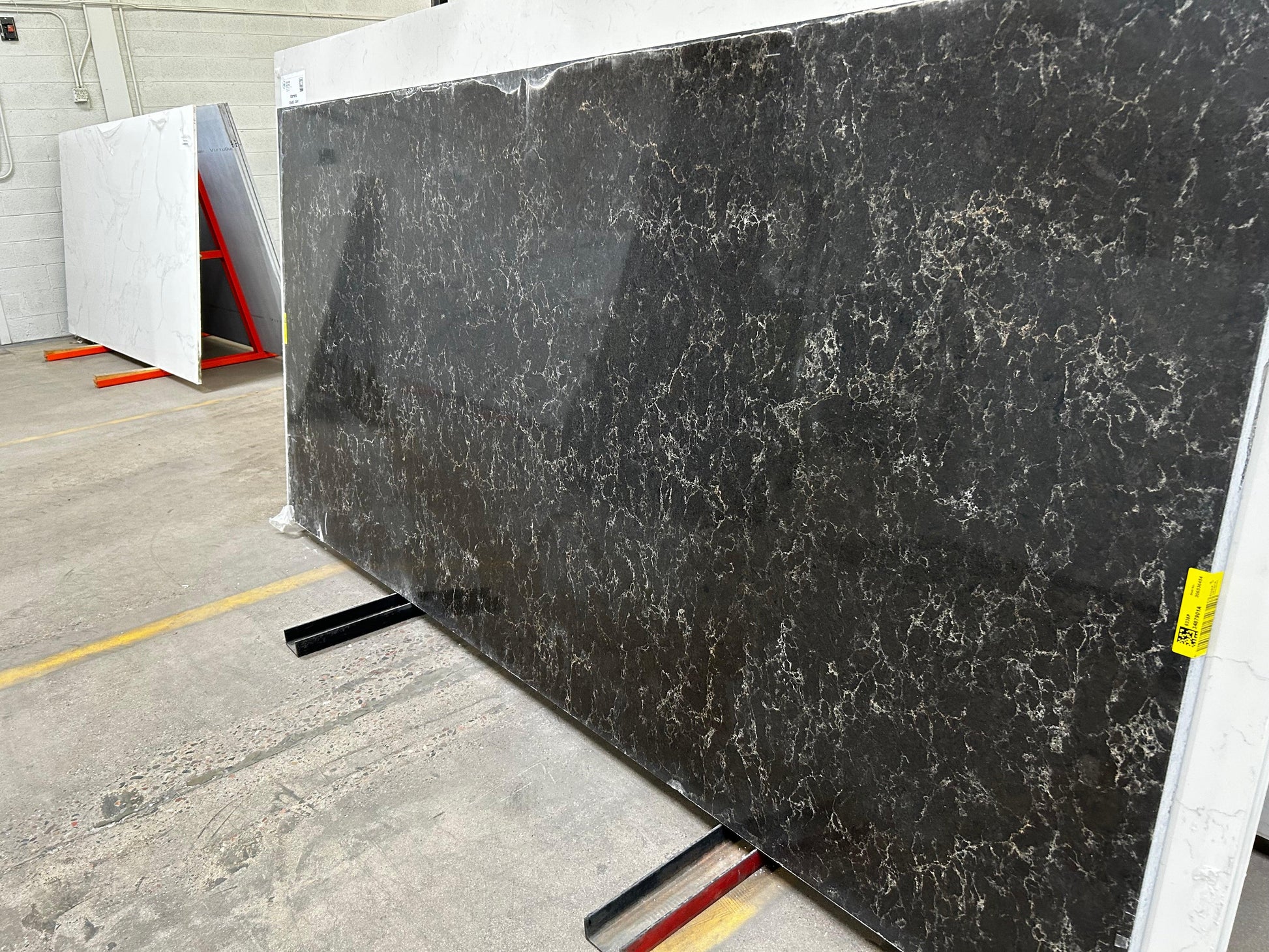 3cm, Bathroom, black, brown, Full Slab, hide, Quartz, quartz-slabs, Rare Find, Single, Single Slab, thickness-3cm, vanity, white, White Quartz, White Veins Quartz Full Slab