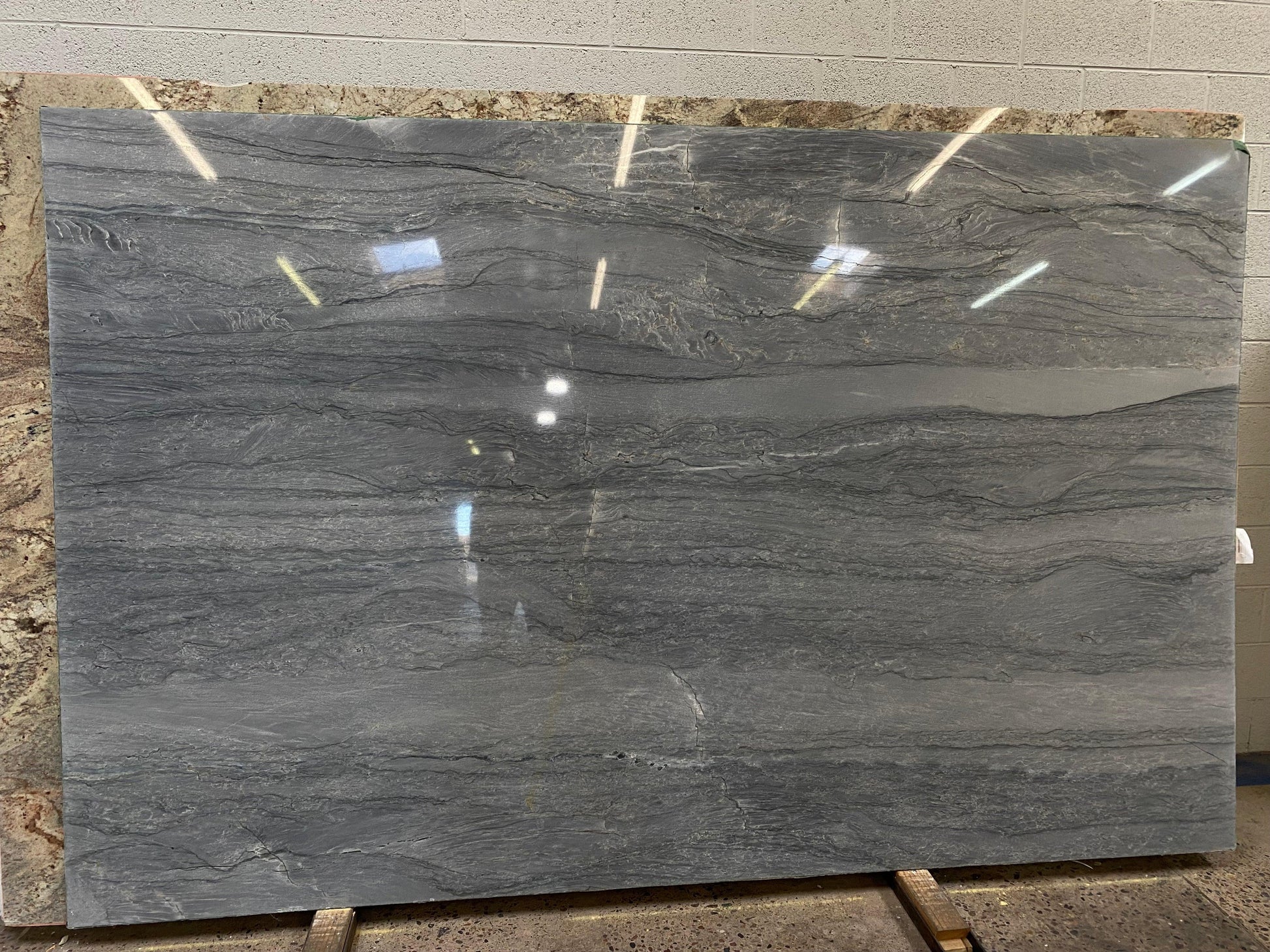 2cm, Full Slab, Glossy, gray, Grey, Grey Veins, Veins 