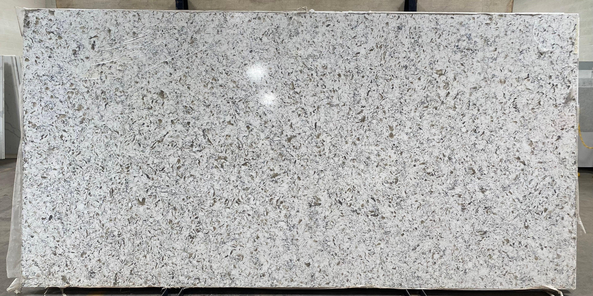 Beige and black quartz slab, 2cm.