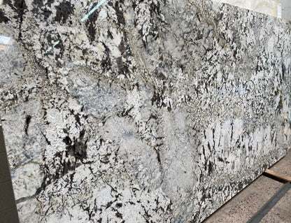 2cm, brown, cream, Flecks, Full Slab, Glossy, Granite, granite-slabs, gray, Grey, Rare Find, thickness-2cm, white 