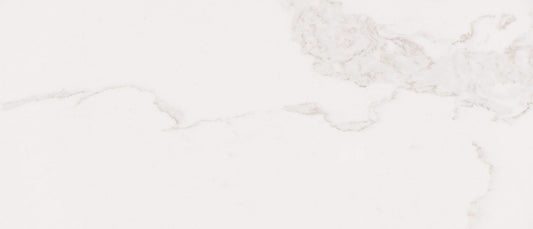 White quartz full slab with marble like design for kitchen countertops in Phoenix, AZ