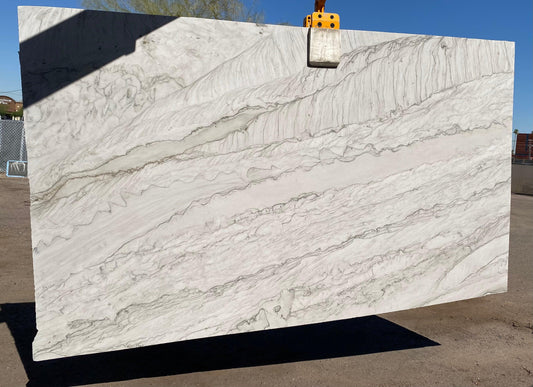 2cm, beige, cream, Full Slab, Glossy, gray, Veins Quartzide