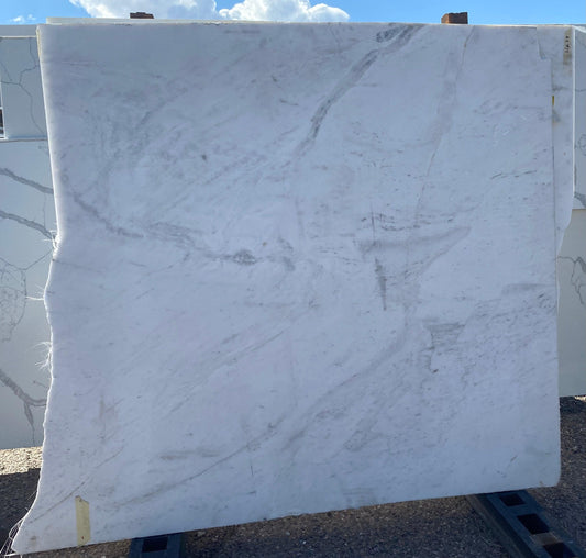 3CM honed marble white remnant.