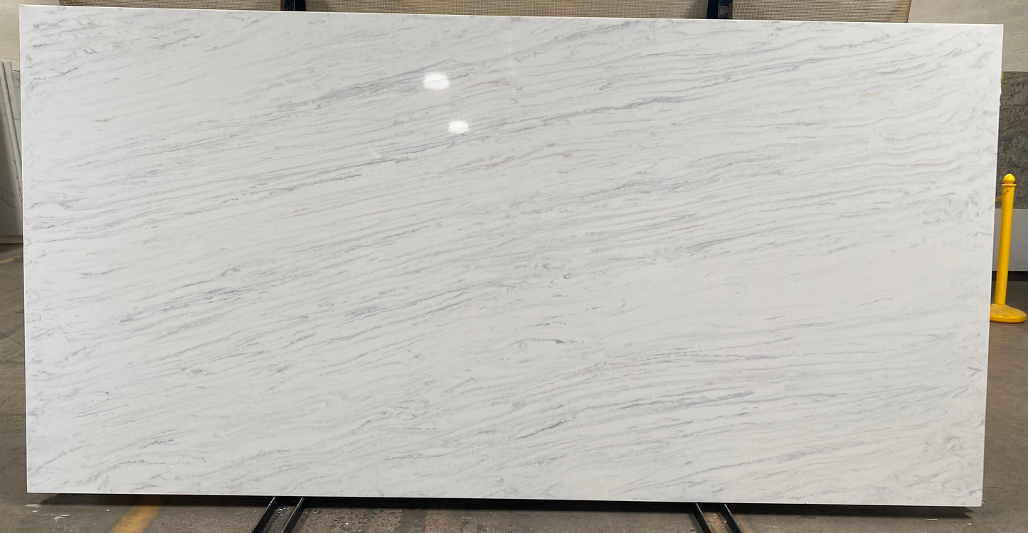 2cm, Full Slab, Glossy, Gray Veins, Grey, Grey Veins, Light Veins, Quartz, quartz-slabs, Rare Find, thickness-2cm, white, White Quartz Quartz Full Slab