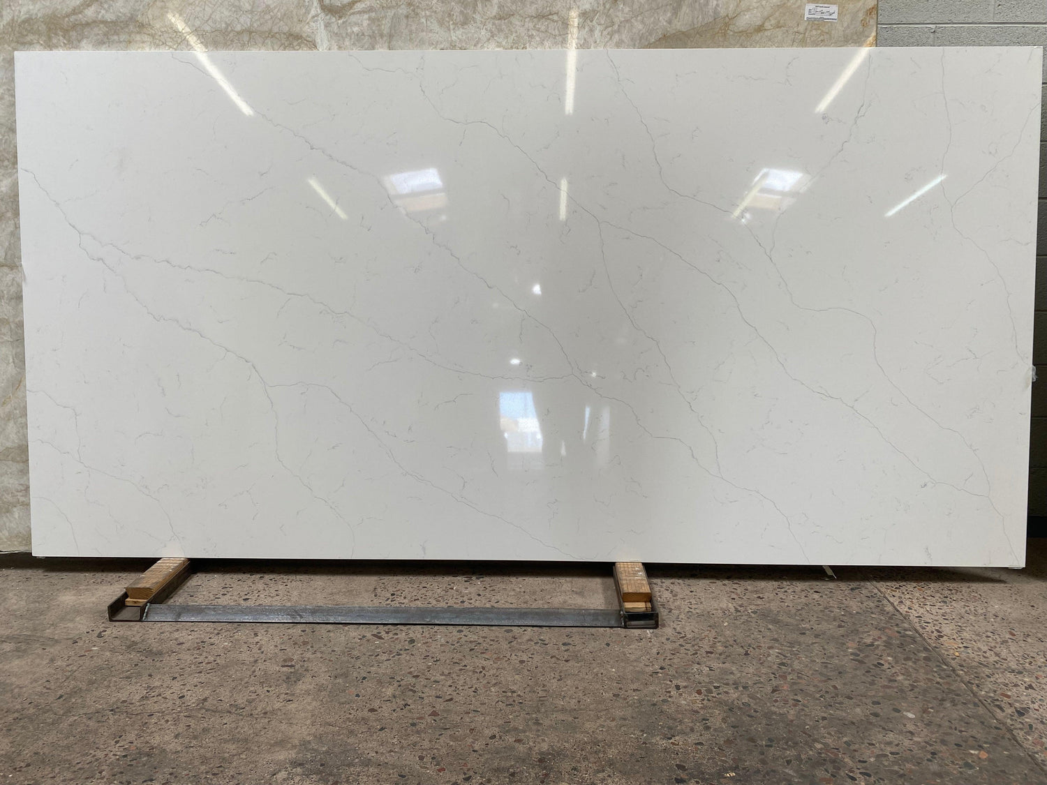 2cm, Full Slab, Gray Veins, Grey Veins, Quartz, quartz-slabs, Rare Find, Veins, white, White Quartz Quartz Full Slab