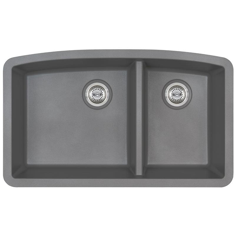 Double, gray, Matte, Quartz, Sink, sinks Sink