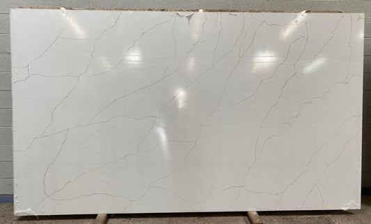 2cm, Full Slab, Quartz, quartz-slabs, Rare Find, thickness-2cm, Veins, white, White Quartz Quartz Full Slab